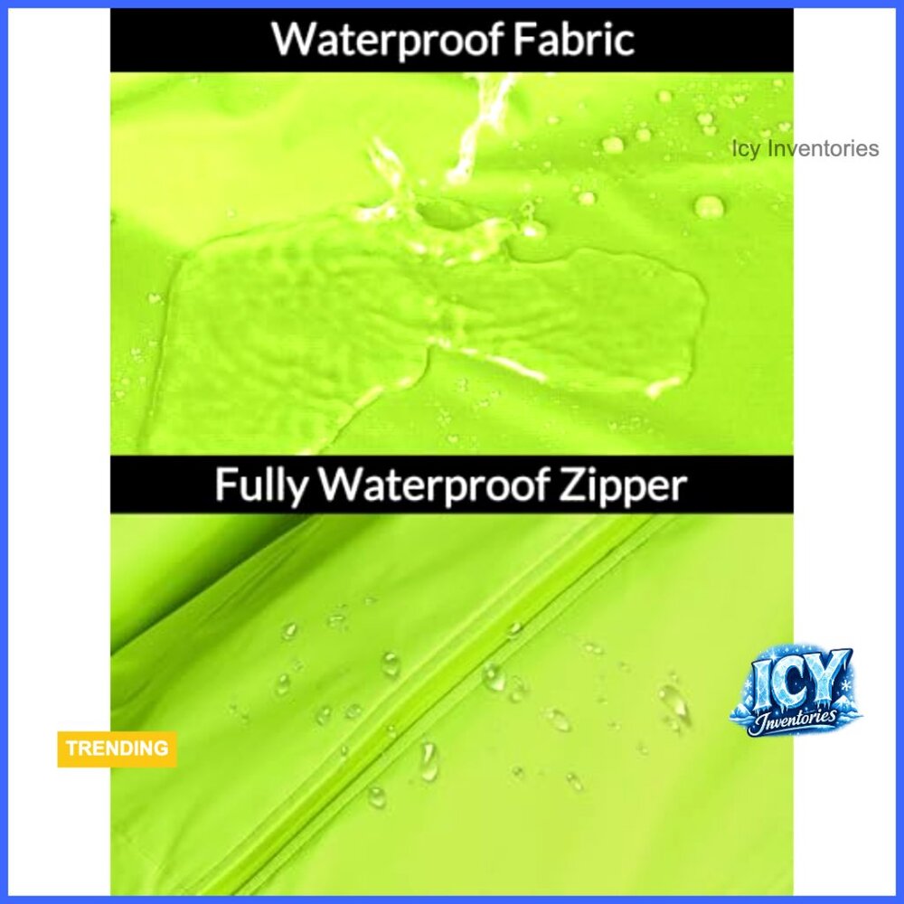 Waterproof Polyester Windbreaker Packable Running… - image 4